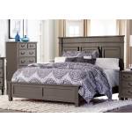 Granbury Panel California King Bed - Warm Cherry